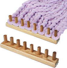 31.5'' Wooden Chunky Yarn Loom Kit for Adjustable Blanket Making