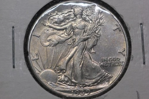 1939-P Walking Liberty Half Dollar  AU  90% Silver