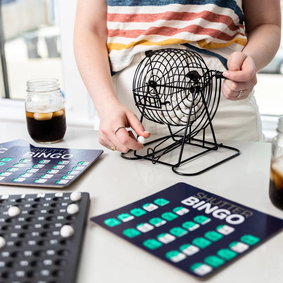 Juego de Bingo para Adultos, Mayores y Familia - Bolas de Bingo con Jaula y Bingo... Foto 4 de 4