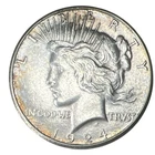 1924 S Peace Silver Dollar NA253
