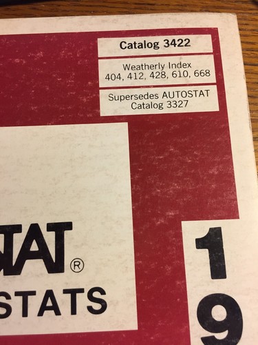 Vintage 1981 Autostat Parts Catalog - Picture 2 of 4