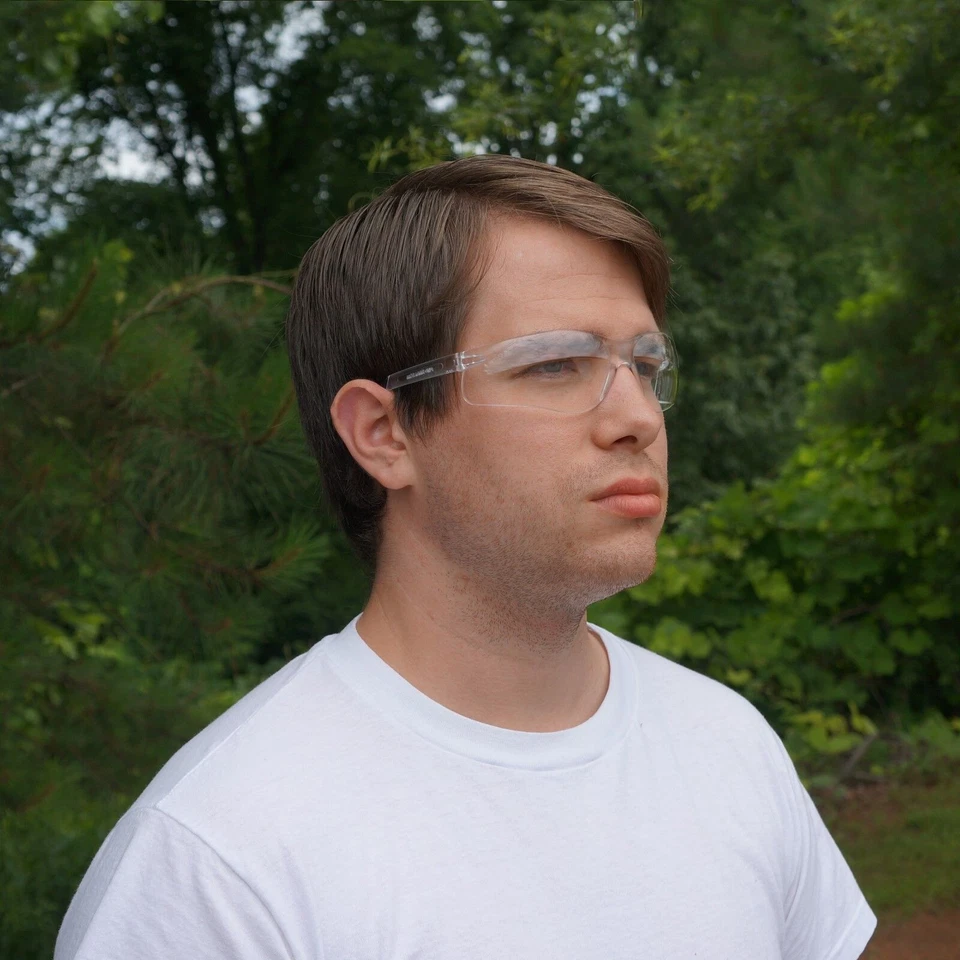 PACOTE COM 50 PARES Óculos de Proteção de Segurança Lente Transparente Trabalho UV ANSI Z87 Lote de 12 - Imagem 4 de 4