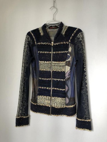Avant Garde Top Long sleeve Vintage Y2K sz S Lulu-H - Picture 5 of 6