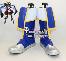 BlazBlue Jin Kisaragi Azul Halloween Juegos con disfraces Zapatos Botas