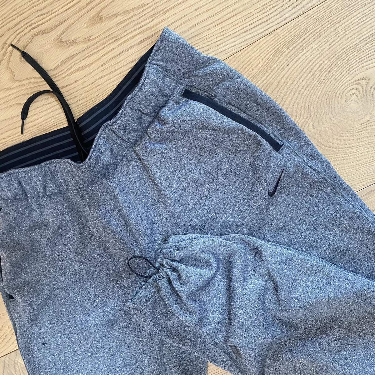 Nike ThermaFit Joggers Running Gym Pants Men s S Soft Warm Up Rip