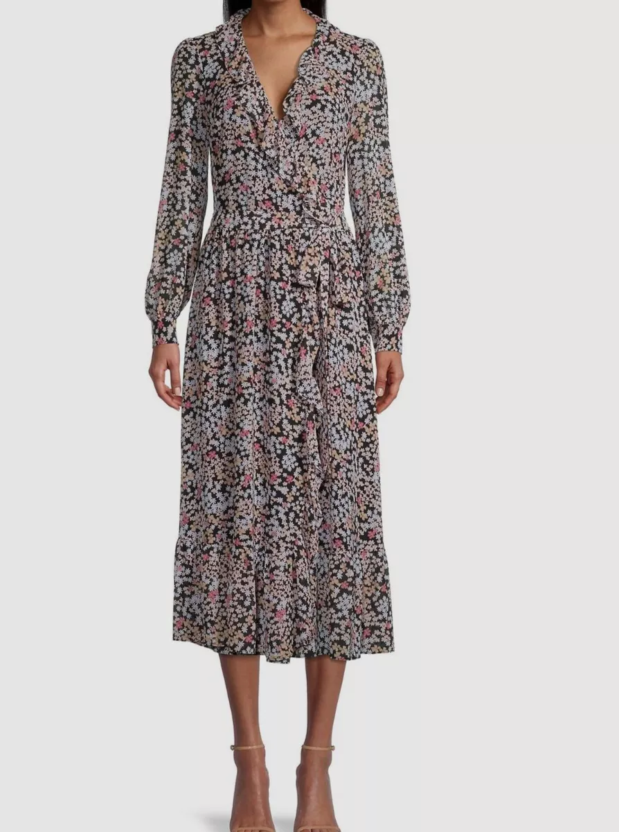 Michael kors shop black wrap dress