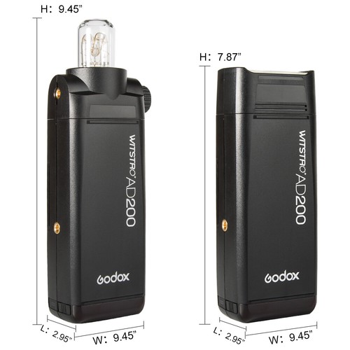 US 2*Godox AD200 2.4 TTL HSS Pocket Flash+80cm+120cm Umbrella Softbox Stand Kit - Picture 3 of 12