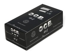 1 box OCB Premium No 1 rolling paper - 50 booklets x 50 papers