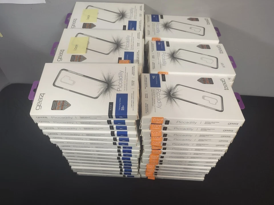 Lot (93) Gear4 Piccadilly Samsung Galaxy S9+ S9 Plus Black Clear Slim Case Skin - Image 2 of 4