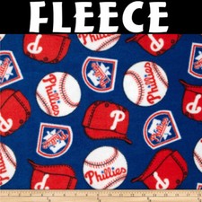 MLB Philadelphia Phillies 6532-B Fleece Fabric by the Yard
