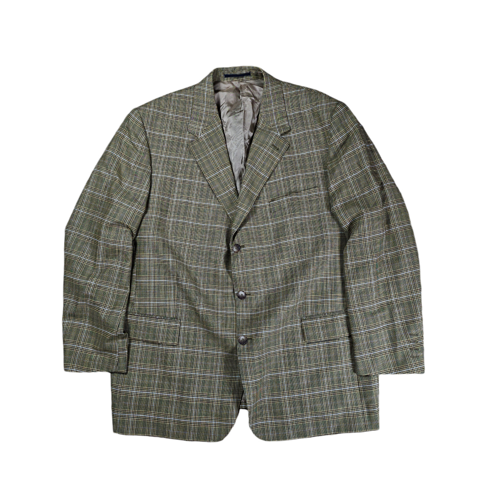 BURBERRY WOOL 100 CHECKED SINGLE BREASTED BLAZER … - image 1