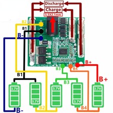 5S 18V 21V 20A Battery Charging Protection Board Lithium Battery Pack Protection