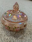 Rare Fenton Charleton 2002 Collection Beaded Melon Box Lidded — photo 1