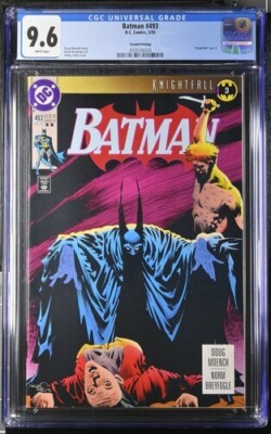 CGC 9.6 (NM+) Batman #493 - 2nd Printing (5/1993) Knightfall 3 - DC White Pages