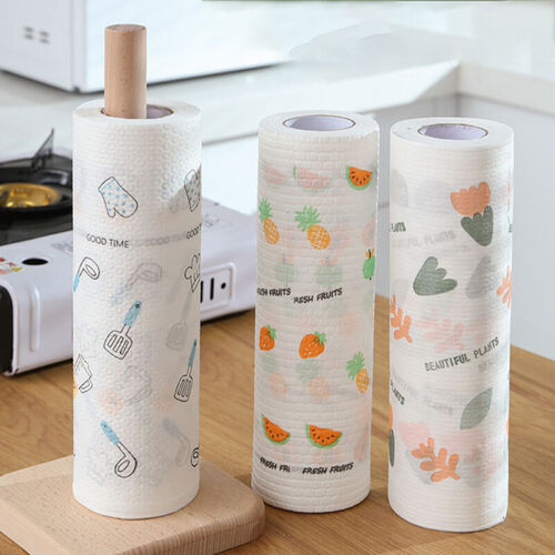 50 Pcs/Roll of Reusable Lazy Rags Kitchen Cleaning Dish Cloth Hand Towel RATYH - Bild 1 von 6