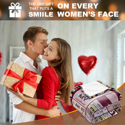 Blanket Gifts for Wife Romantic Anniversary Birthday Gifts for Wife Her I Love Y - Picture 8 of 9