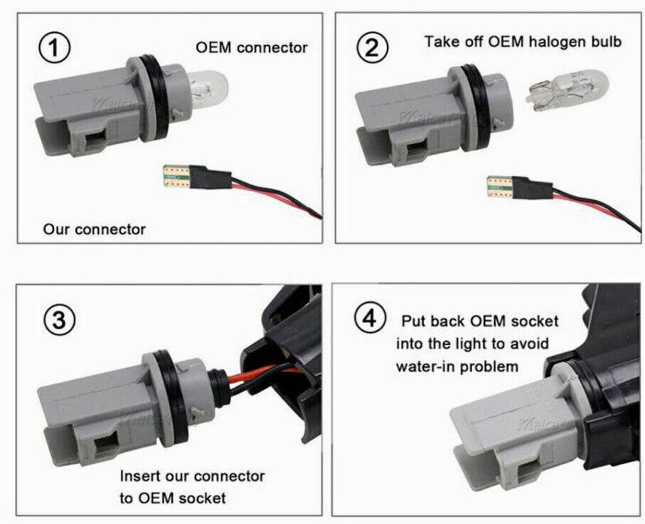 2x intermitentes laterales para Mini Countryman R60 Paceman R61 10-17 intermitentes negros - Imagen 3 de 4