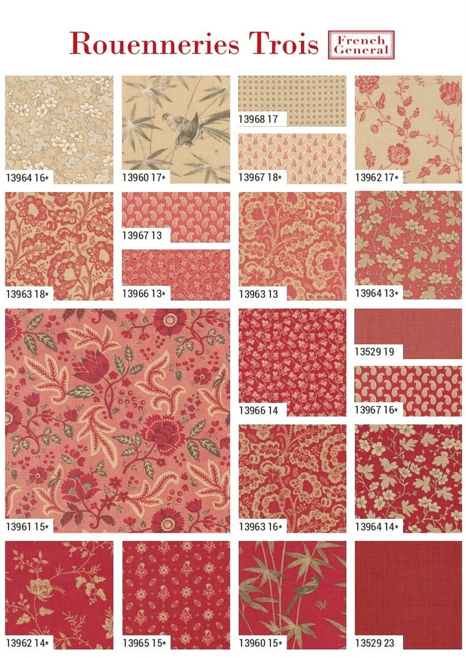 ROUENNERIES TROIS Layer Cake Moda Fabric Quilting French General Cottage 13960LC - Image 3 of 4