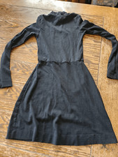 Reformation Maya black ribbed  Turtleneck Mini Dress sz XS