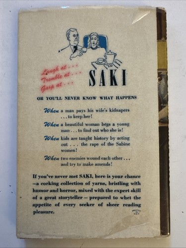 The She-Wolf and Other Stories (A Saki Sampler) by H.H. Munro 1945 - Picture 2 of 8