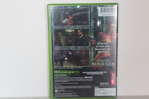 XBOX Enter the Matrix Game No Manual - Picture 2 of 3