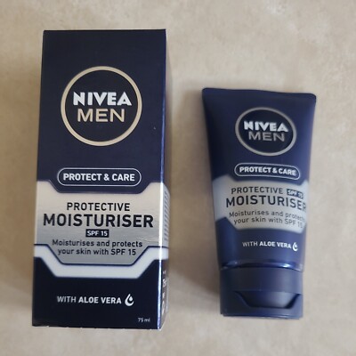 Nivea Mens Protective Moisturiser w Aloe Vera SPF 15 (75mls)