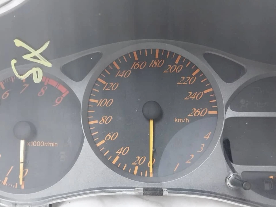 JDM 丰田 CELICA ZZT231 ZZT230 仪器集群速度计 原始设备制造商 260KM/H — 第 3/4 张图片