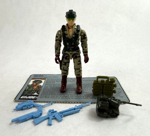 Recoil V1 Vintage GI Joe 3,75" Figur komplett Karteikarte 1989 Hasbro ARAH