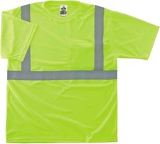 2XL Pack of 3 Ergodyne GloWear 8289 High Visibility Short Sleeve Safety Shirt