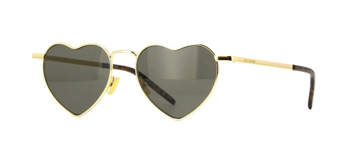 Saint Laurent Gold on Gold Geometric Sunglasses. NWT. Yves Saint Laurent SL 301 LOULOU Geometric Sunglasses - Gold  main image 2