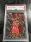 1996 Fleer METAL MICHAEL JORDAN Metalized #128 PSA 8 NM-MT Gorgeous Foil Card