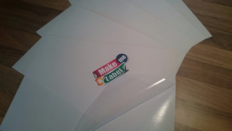 10 Premium Transparent / Clear A4 Self Adhesive Inkjet Printable Sticker Sheets - Image 4 of 4