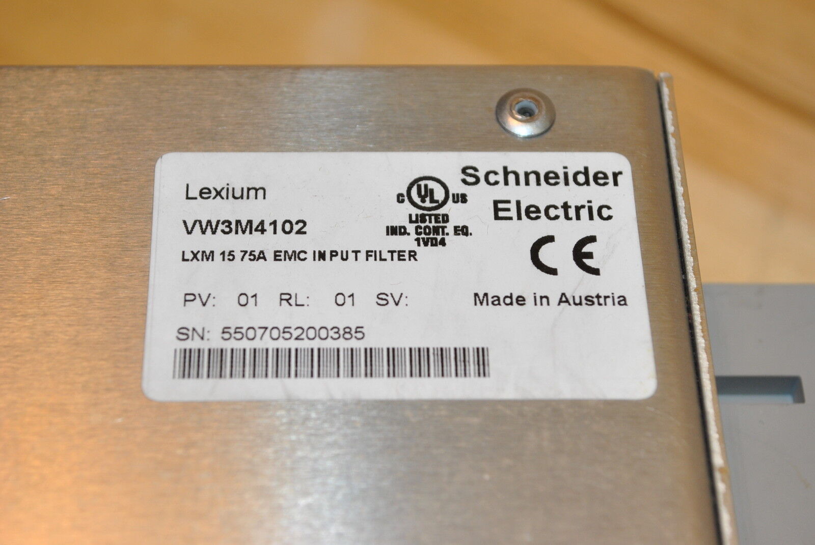 Schneider Electric Lexium VW3M4102 LXM 15 75A EMC Input Line Filter Super opłacalna, wysoka jakość
