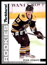 2018-19 Upper Deck Parkhurst Rookies Previews Ryan Donato RC Boston Bruins #PR-3