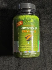 Irwin Naturals Optimum-Strength Testost Vitamin UP Pro-Grow 60 Liquid gels 1/26