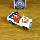 Hot Wheels Vintage Jeep CJ-7 White Ribbons Malaysia BW Blackwall 1986