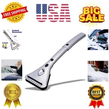 Heated Car Window Ice/Snow Scraper Extendable Auto Windshield Heated Scraper ...