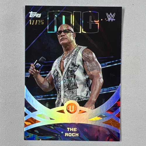 2026 Topps WWE Universe The Rock Orange /25 Peak Performance #280