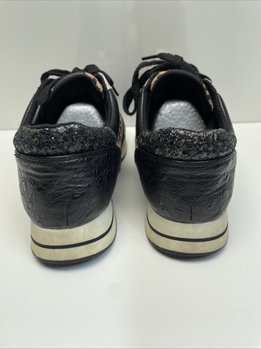 BEBE SPORT Glitter Sneakers ~ Cheetah Black/White Size 6.5 - Picture 6 of 12