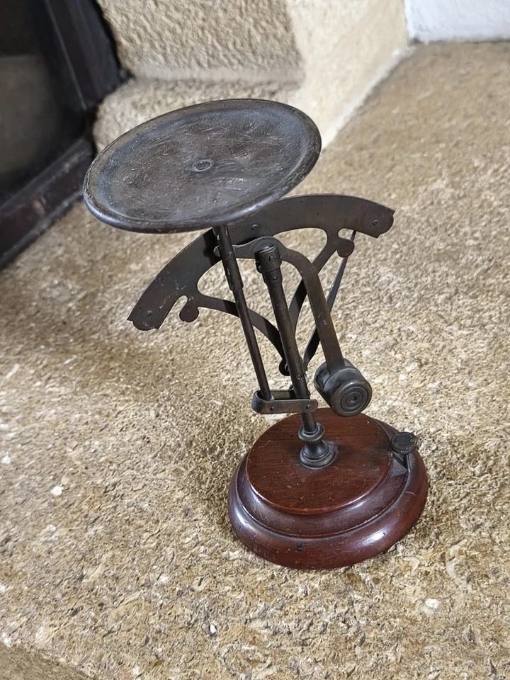 Ancien Pèse Lettres Napoléon III Objet de Vitrine Vintage Peson Balance 318,7 g - Photo 4/4