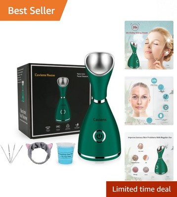Advanced Facial Steamer with Stainless Steel Skin Kit: Youthful Glow at Home