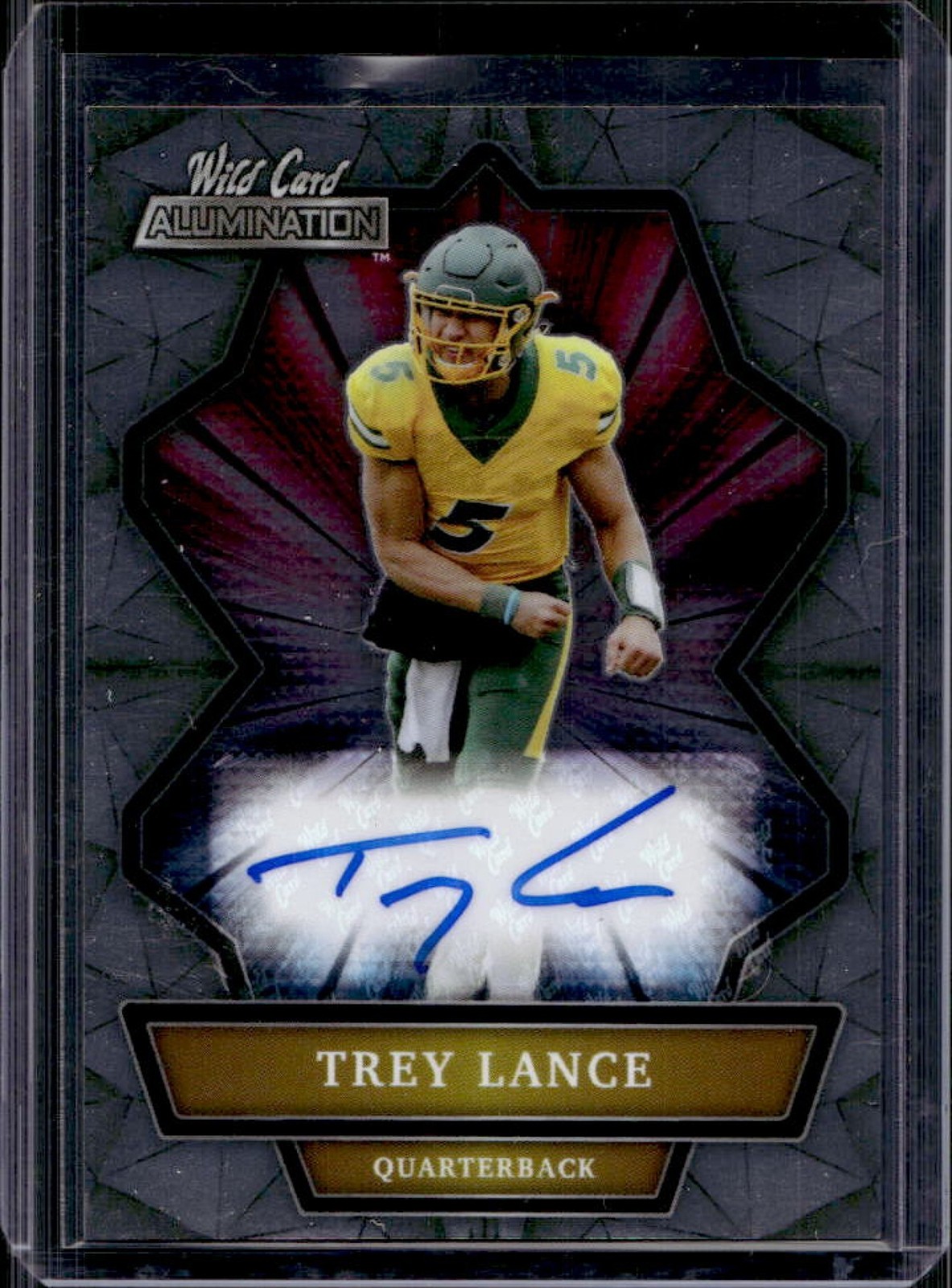 Trey Lance Wild Card Alumination Autographs #ABCA Autograph Silver