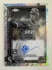 2025 Topps Chrome Ryan Bliss RC Black & White Mini Diamond Refractor Auto #RA-RB