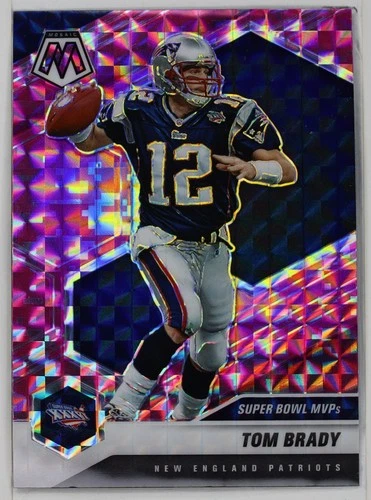2021 Panini Mosaic Tom Brady Super Bowl MVPs XXXVI Pink Camo Mosaic #281