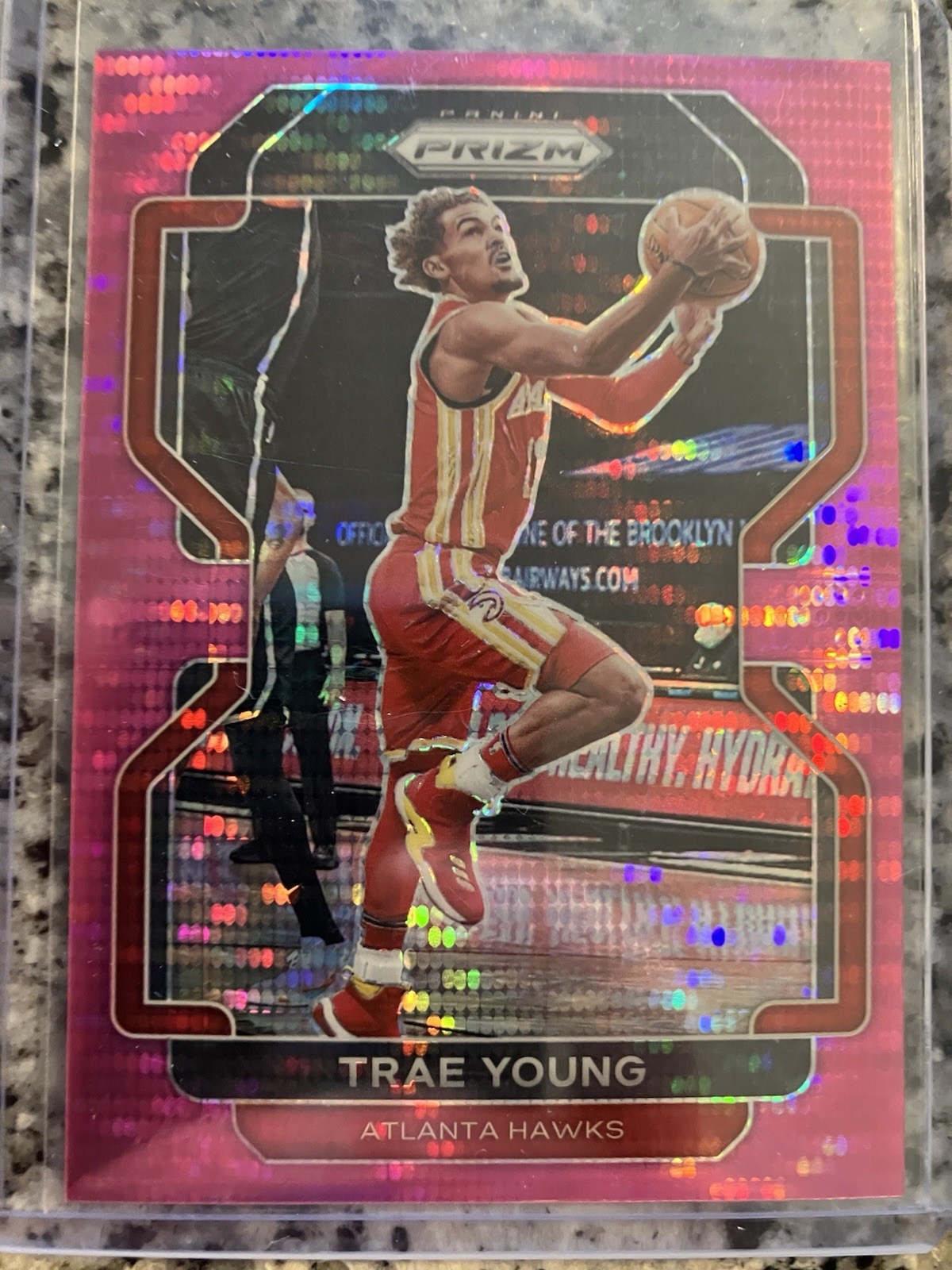 TRAE YOUNG PINK PULSAR PRIZM /42! 2021-22 PANINI PRIZM BASKETBALL SSP 26!