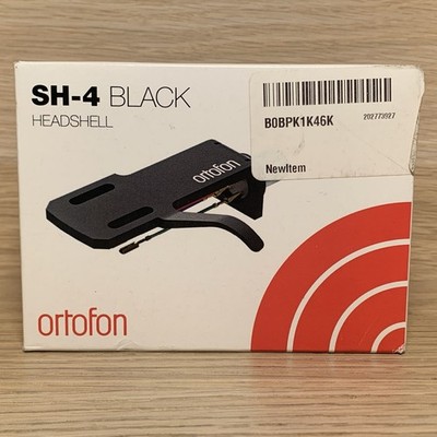 ORTOFON Cartridge Headshell SH-4 (Black Version), Made in Denmark