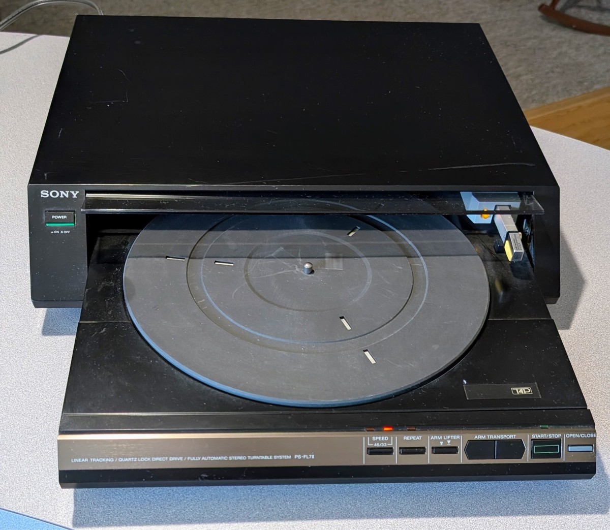 Sony PS-FL7II Linear Tracking Turntable - AT122LP Shibata