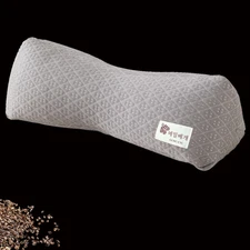 Buckwheat Pillow, Cooling Cervical Neck Support Pillow,Adjustable Bolster Buc...