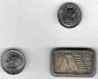 A Mark USVI Co 1 One Troy Ounce .999 Fine Silver Extruded Loaf Bar Round