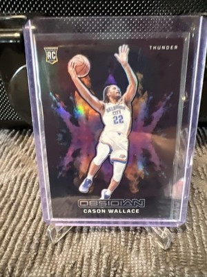 2023-24 Panini Obsidian - Black Color Blast Cason Wallace #22 (RC)